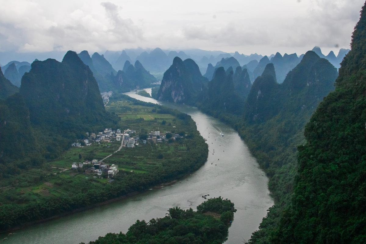 river through the karsts